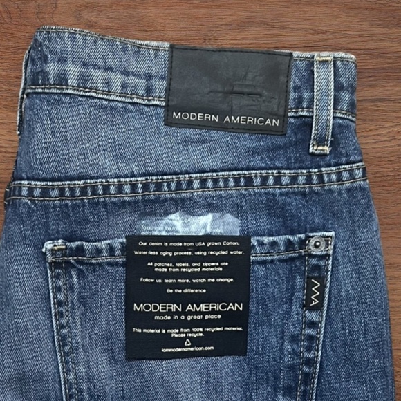 31" Modern American Highland High Waist Boyfriend Jeans Denim Laredo - Picture 5 of 8